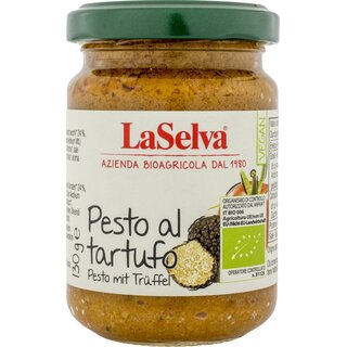 LaSelva al tartufo Pesto with Truffle vegan organic 130 g