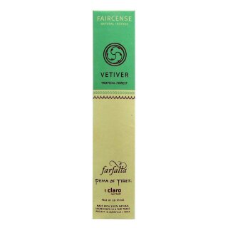Farfalla Faircense Incense Stick Vetiver Tropical Forest 10 pcs.