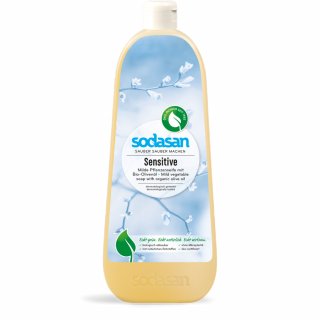 Sodasan Bio Pflanzenseife Sensitive flüssig vegan 1 L 1000 ml Flasche