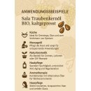 Sala Grapeseed Oil cold pressed organic 100 ml glass bottle