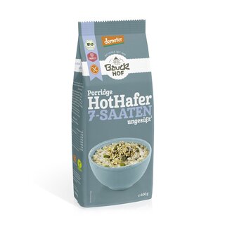 Bauckhof Hot Hafer Haferbrei 7 Saaten glutenfrei vegan demeter bio 400 g