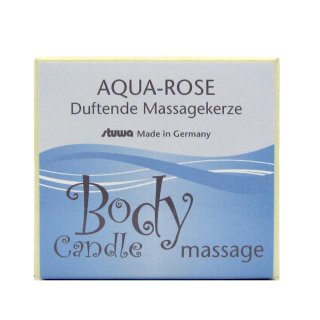 Stuwa Body Candle Massagekerze Aqua Rose konv. 115 ml Design Metalldose in Schachtel