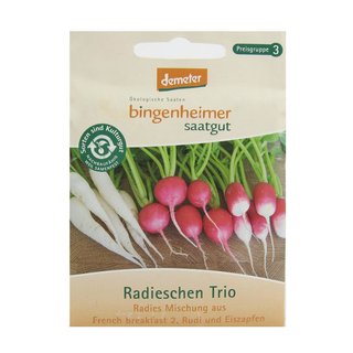 Bingenheimer Saatgut Radieschen Trio demeter bio für ca. 3 m²