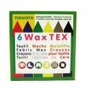ökoNORM Nawaro Wax Tex Textil Wachsmalstifte 6 Farben