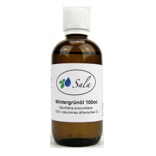Sala Wintergreen essential oil 100% pure conv. 100 ml glass bottle