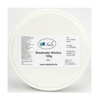 Sala Shea Butter Nilotica cold pressed organic 100 g can