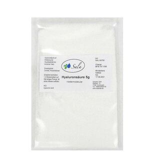 Sala Hyaluronan Hyaluronic Acid low molecular 5 g bag