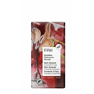 Vivani Dark Chocolate Roasted Almond Chocolate vegan organic 80 g