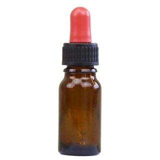Sala Braunglasflasche DIN 18 Pipettenflasche Pipette schwarz-rot 10 ml