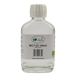 Sala MCT-Öl Neutralöl BIO aus Kokosfett 100 ml NH Glasflasche