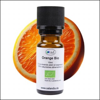 Sala Orangenöl Aroma ätherisches Öl süß kaltgepresst naturrein BIO 10 ml