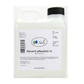 Sala Glycerine E422 vegetable 99,5% Ph. Eur. 1 L 1000 ml canister