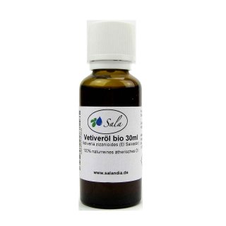 Sala Vetiveröl Aroma ätherisches Öl naturrein BIO 30 ml