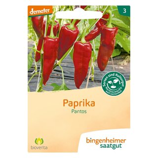 Bingenheimer Saatgut Paprika Pantos demeter bio für ca. 10 Pflanzen