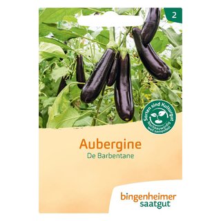 Bingenheimer Saatgut Aubergine De Barbentane bio für ca. 15 Pflanzen