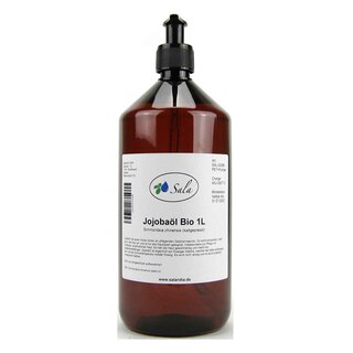 Sala Jojobaöl kaltgepresst BIO 1 L 1000 ml PET Flasche mit Pumpe