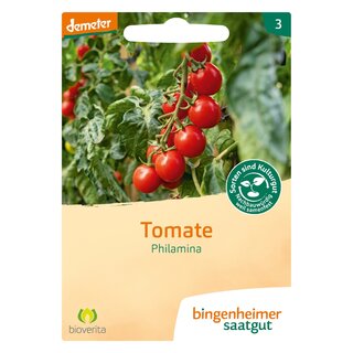 Bingenheimer Saatgut Tomate Philamina demeter bio für ca. 25 Pflanzen Liefertermin unbekannt
