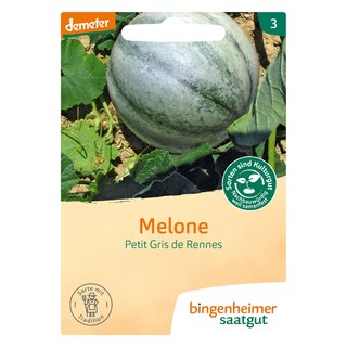 Bingenheimer Saatgut Melone Petit Gris de Rennes demeter bio für ca. 12 Pflanzen