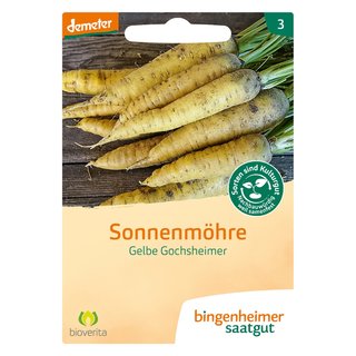 Bingenheimer Saatgut Sonnenmöhre Gelbe Gochsheimer demeter bio für ca. 1000 Pflanzen