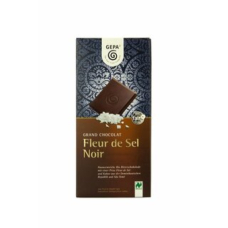 Gepa Grand Chocolat Fleur de Sel Noir 70% vegan bio 100 g
