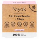 Niyok 2 in 1 feste Dusche + Pflege Soft Blossom vegan 80 g