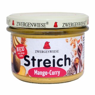 Zwergenwiese Streich Mango Curry glutenfrei vegan bio 180 g