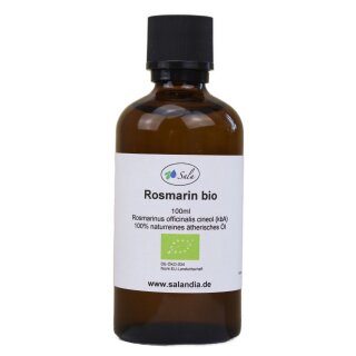 Sala Rosmarinöl Cineol Aroma ätherisches Öl naturrein BIO 100 ml Glasflasche