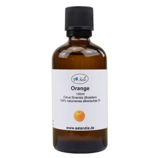 Sala Orangenöl Brasilien ätherisches Öl süß  naturrein 100 ml Glasflasche