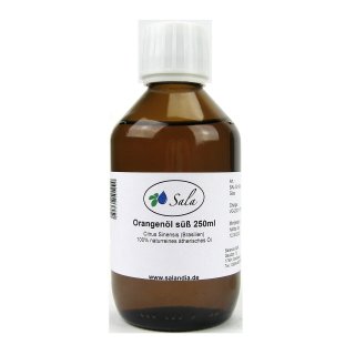 Sala Orangenöl Brasilien ätherisches Öl süß kaltgepresst naturrein 250 ml Glasflasche