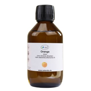 Sala Orangenöl Brasilien ätherisches Öl süß  naturrein 250 ml Glasflasche