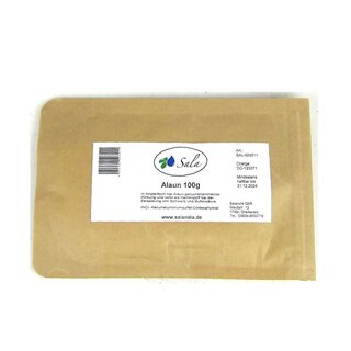 Sala Alum Potash Alum 100 g bag