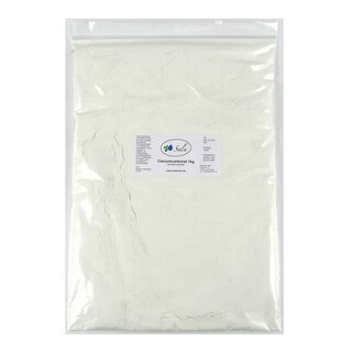 Sala Calciumcarbonat Schlämmkreide E 170 CaCO3 1 kg 1000 g Beutel