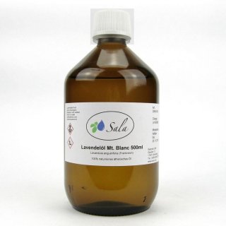 Sala Lavendelöl Mt. Blanc ätherisches Öl naturrein 500 ml Glasflasche