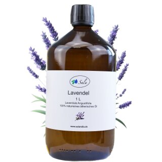 Sala Lavendelöl ätherisches Öl 38/40 naturrein 1 L 1000 ml Glasflasche