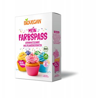 Biovegan Color Fun coloring foods gluten free vegan organic 6 x 8 g
