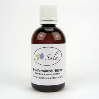 Sala Peppermint mentha arvensis essential oil 100% pure 100 ml PET bottle