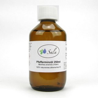 Sala Pfefferminzöl mentha arvensis ätherisches Öl naturrein 250 ml Glasflasche