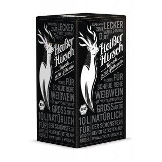 Heißer Hirsch Glühwein 9,5% Vol. weiß bio 10 L 10000 ml Bag in Box