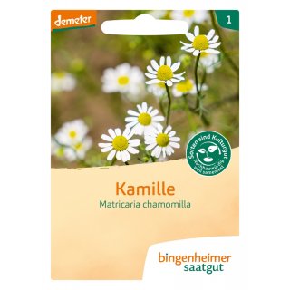 Bingenheimer Saatgut Kamille Matricaria chamomilla demeter bio für ca. 2000 Pflanzen