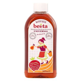 Beeta 5 in 1 Rote Bete Kraft Universalreiniger Konzentrat parfümfrei vegan 500 ml