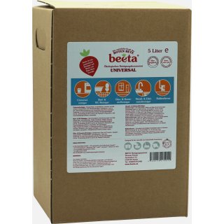Beeta 5 in 1 Beetroot Power Universal Cleaner Concentrate vegan 5 L 5000 ml Bag in Box