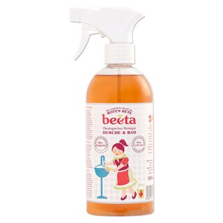 Beeta 5 in 1 Beetroot Power Shower & Bath Cleaner vegan 500 ml spray bottle