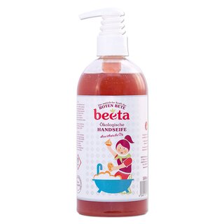 Beeta Beetroot Power Hand Soap liquid fragrance free vegan 500 ml dispenser bottle
