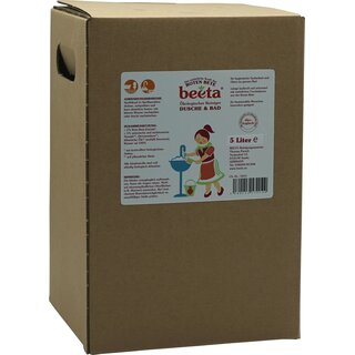 Beeta Rote Bete Kraft Dusche & Badreiniger vegan 5 L 5000 ml Bag in Box