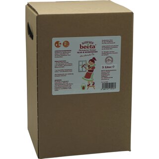 Beeta Rote Bete Kraft Glas & Kunststoffreiniger parfümfrei vegan 5 L 5000 ml Bag in Box