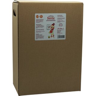 Beeta Rote Bete Kraft Glas & Kunststoffreiniger vegan 10 L 10000 ml Bag in Box