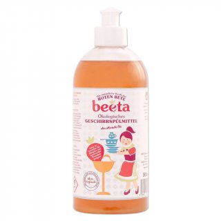 Beeta Rote Bete Kraft Geschirrspülmittel parfümfrei vegan 500 ml Dosierflasche