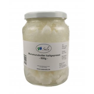 Sala Astrocaryum Murumuru Seed Butter cold pressed 500 g glass