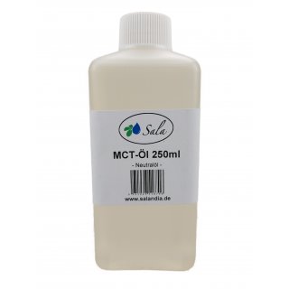 Sala Caprylic Capric Triglyceride Neutral Oil Ph. Eur. 250 ml HDPE bottle