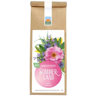 Kräutergarten Pommerland Summer Land Herbal Tea loose organic 40 g paper bag